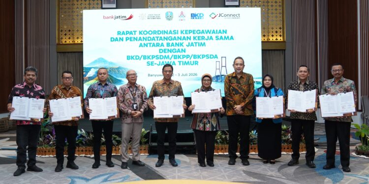 Bank Jatim perkuat sinergi dengan BKD Provinsi Jawa Timur dan BKD/BKPSDM/BKPP/BPKSDA Kabupaten/Kota se-Jawa Timur