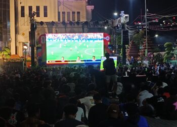 “Gol… Spanyol top rek” serunya nobar semifinal Piala Dunia 2026 di DPRD Jatim