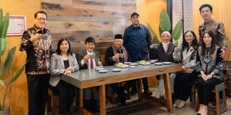 Ma’ruf Amin Resmikan Warung Kopi Indonesia di Jantung Sydney, Jadi Obat Rindu Diaspora