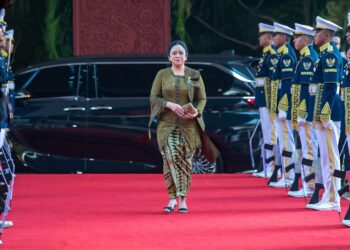 Hadiri Sidang Tahunan dan Sidang Bersama 2026, Puan tampak anggun dengan Kebaya Hijau Olive
