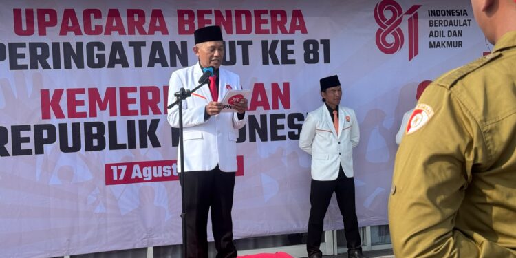 Gelar Upacara HUT RI, Bagus tegaskan setia kepada Pancasila dan Konstitusi serta dukungan untuk Palestina