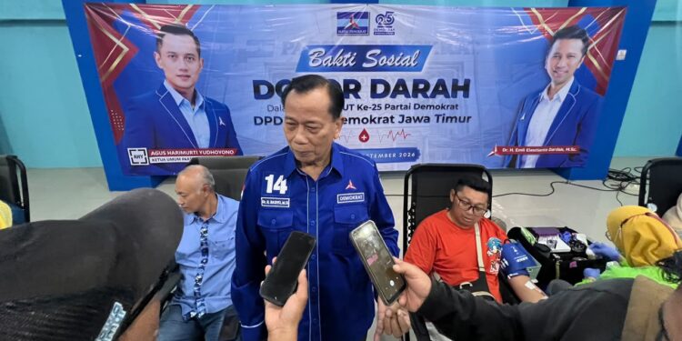Gelar Aksi Donor Darah, Partai Demokrat Jatim buka peluang jadi agenda rutin tiap bulan se Jatim