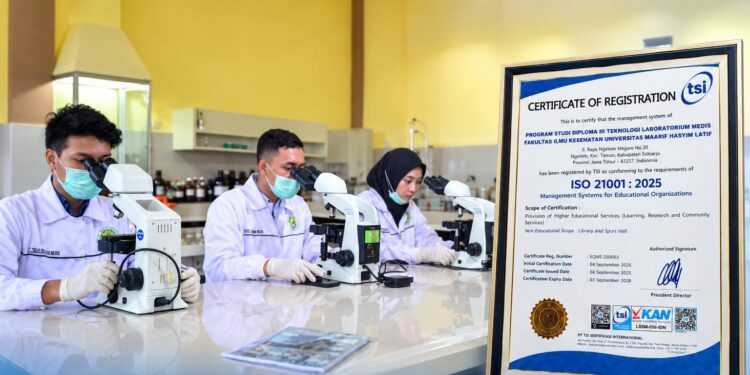 UMAHA Naik Kelas, Prodi D3 TLM Resmi Raih Sertifikasi ISO 21001:2025