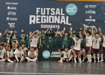 UNESA dan UM Berbagi Gelar Juara Campus League Futsal Regional Surabaya